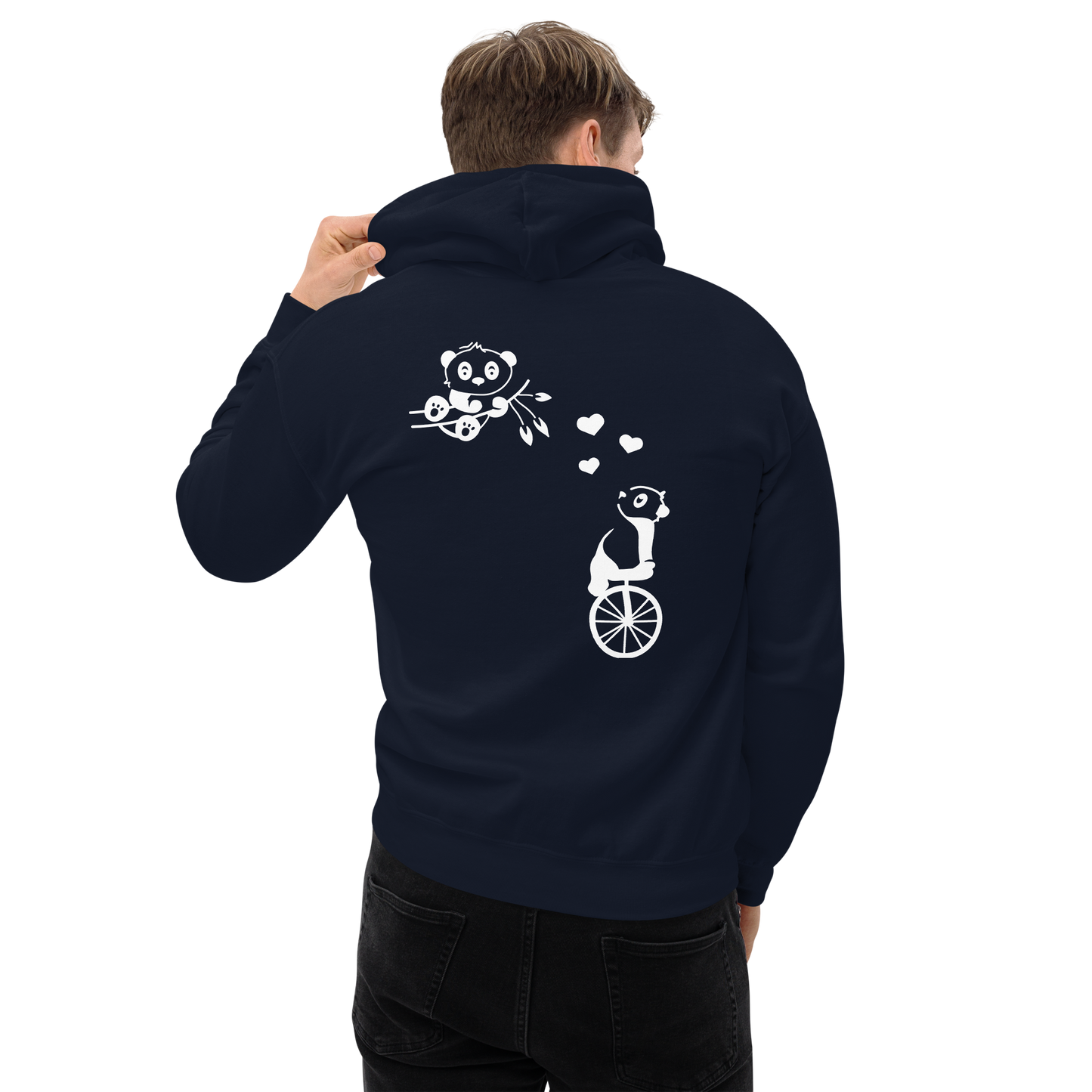 "Panda Love" Hoodie für Männer