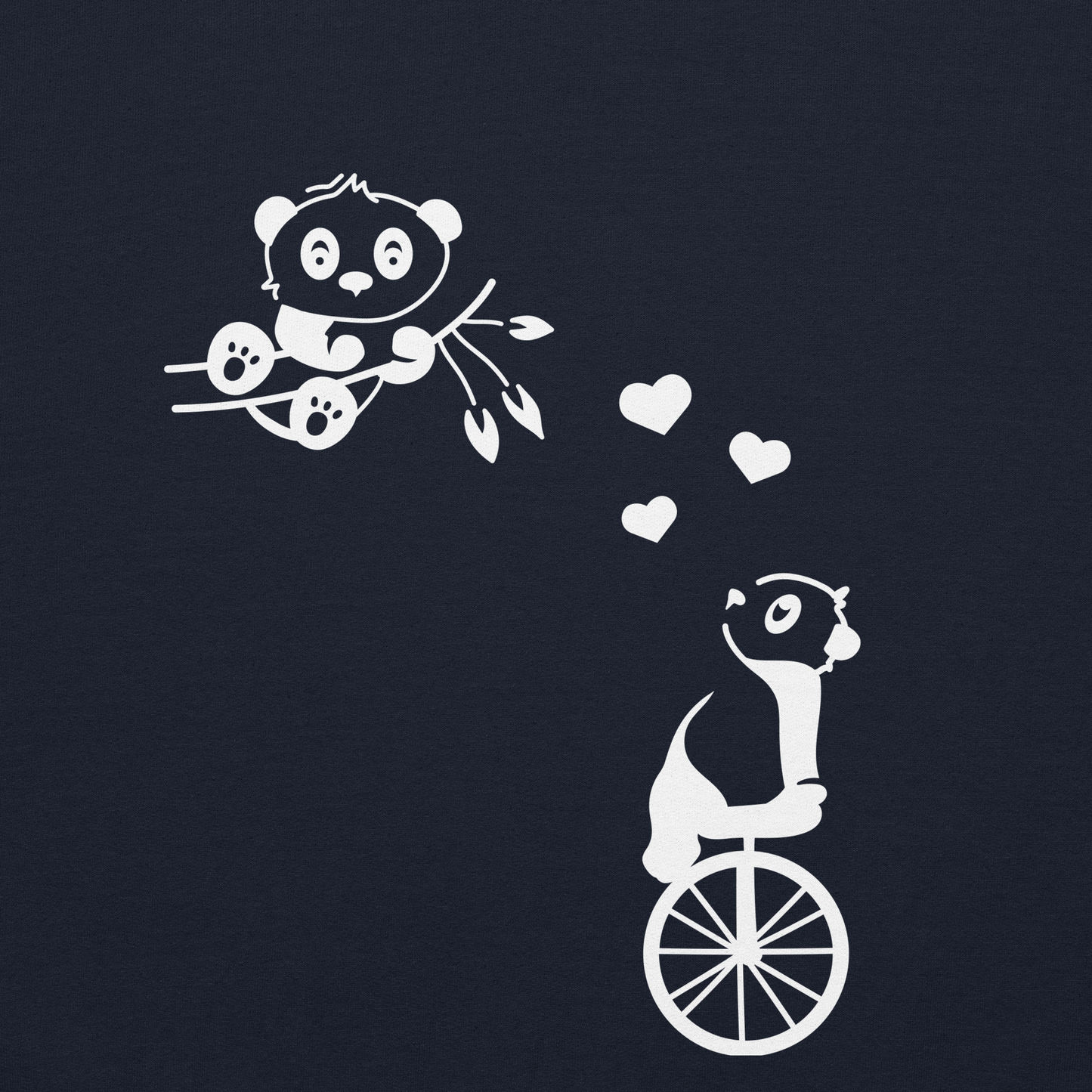"Panda Love" Hoodie für Männer
