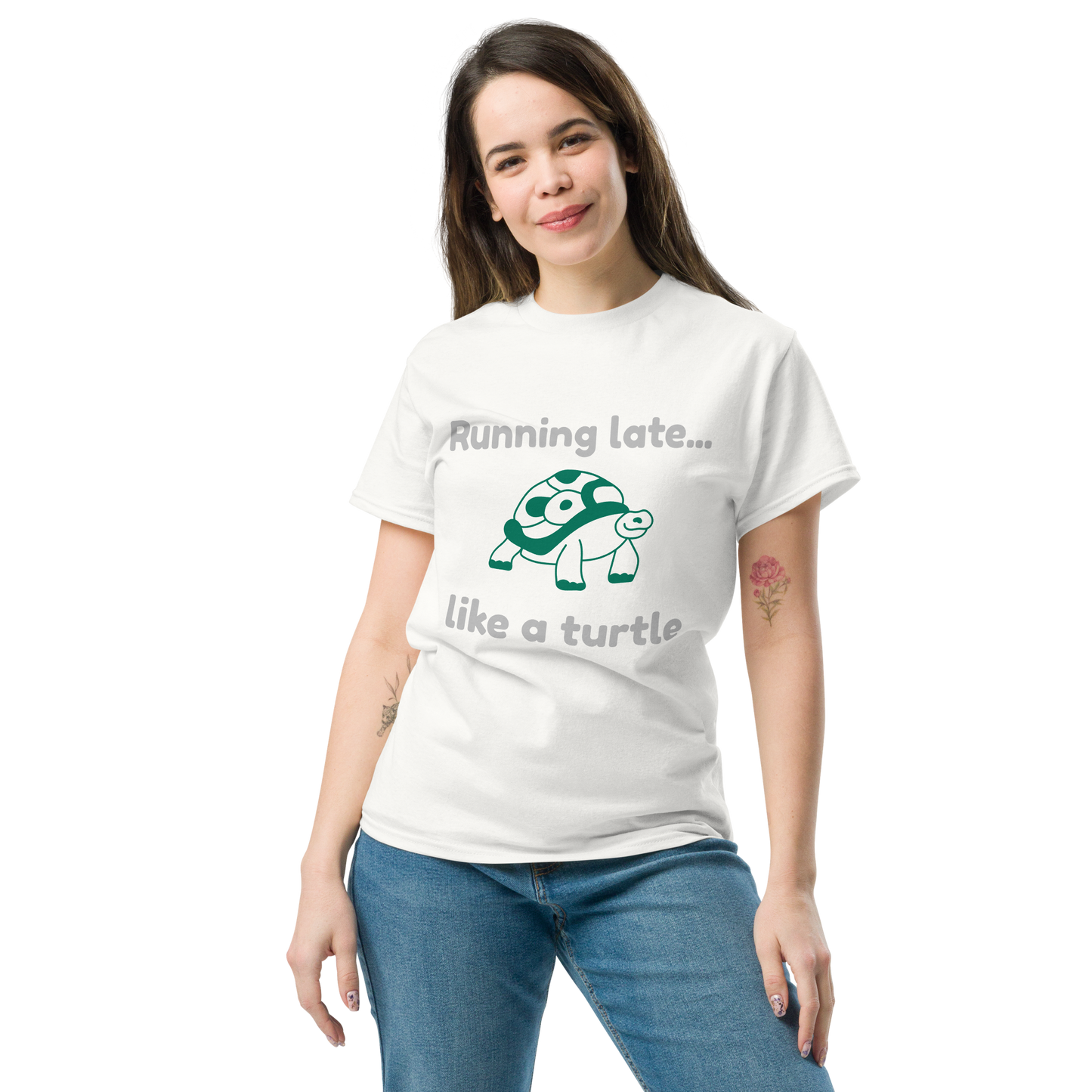 „Running late… like a turtle“ T-Shirt