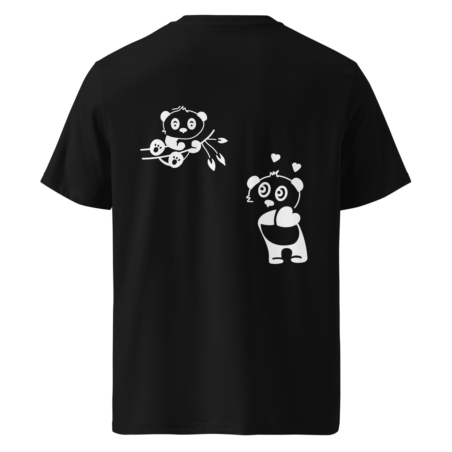 Cute Panda Unisex Bio-Baumwoll-T-Shirt