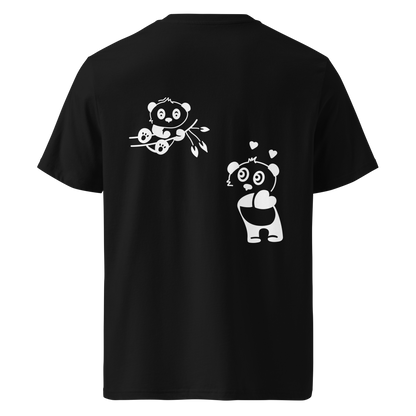 Cute Panda Unisex Bio-Baumwoll-T-Shirt